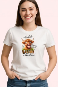 Tricou Vaca Boring Amuzanta Ochelari Soare, din bumbac 100% , tricou alb pentru Copii | Dama | Barbat - Img 2
