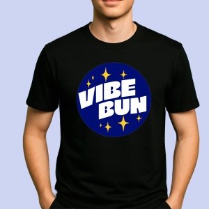 Tricou Vibe bun Negru, Copii | Dama | Barbat - Img 2