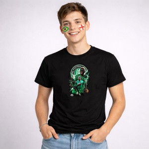 Tricou Victor Osimhen Nigeria World Cup Fifa 2026 V2, din bumbac 100%, tricou negru, Copii | Dama | Barbat - Img 2