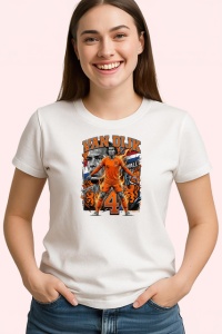 Tricou Virgil Van Dijk Olanda Fundas Capitan Fotbal, din bumbac 100% , tricou alb pentru Copii | Dama | Barbat - Img 3