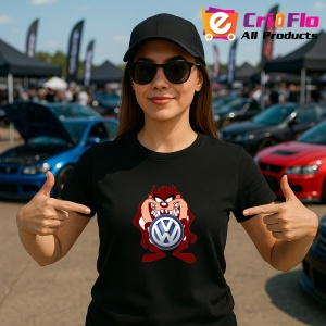 Tricou Volkswagen Tazz Zambeste Amenintator | Unisex Dama si Barbat - Img 2