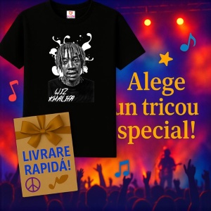 Tricou wiz khalifa alb negru, muzica Rock / Pop Rock, Dama | Barbat | Copii, Culoare Negru - Img 11