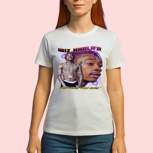 Tricou wiz khalifa ganditor, muzica EDM / Pop / Electropop, Dama | Barbat | Copii - Img 1
