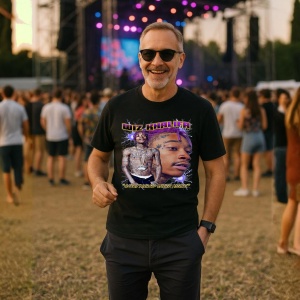 Tricou wiz khalifa ganditor, muzica Hip-Hop / Rap (Will Smith), Dama | Barbat | Copii, Culoare Negru - Img 9