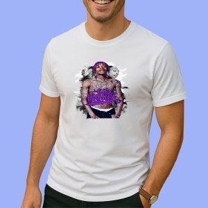 Tricou wiz khalifa Purple, muzica Hip-Hop / Trap, Dama | Barbat | Copii - Img 2