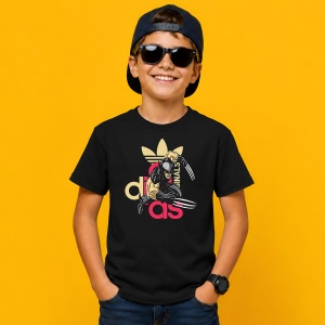 Tricou Wolverine X-Men Urban Street Style Logo Auriu Negru Art, din bumbac 100%, tricou negru, Copii | Dama | Barbat - Img 3