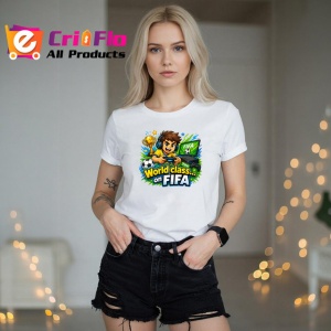 Tricou World Class On Fifa Gamer Trofeu V1, din bumbac 100% , tricou alb pentru Copii | Dama | Barbat - Img 7
