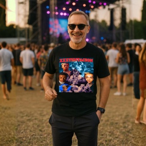 Tricou xxxtentacion albastru colaj, muzica Hip-Hop / Trap, Dama | Barbat | Copii, Culoare Negru - Img 9