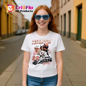 Tricou Yuki Tsunoda Colaj Costum Alb Si Masina Alfatouri Formula 1, Copii | Dama | Barbat - Img 7