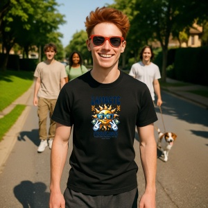 Tricou Zambeste Fii Fericit Negru, Smiles Happiness Negru, Copii | Dama | Barbat - Img 7