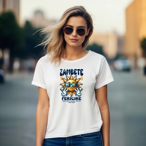 Tricou Zambeste Fii Fericit - Smiles Happiness - Copii | Dama | Barbat - Img 9