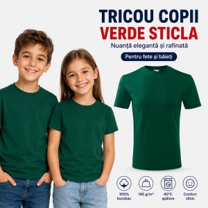Tricouri copii simple din bumbac 100% – fete și băieți, 20 culori - Img 24