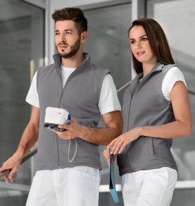 Veste Polar damă și bărbat gri deschis