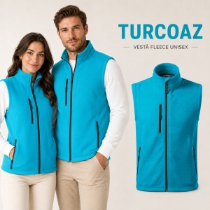 Vestă Polar Fleece tip Jachetă Călduroasă Unisex cu Buzunar în Față – Malfini Exit 525 - Img 18
