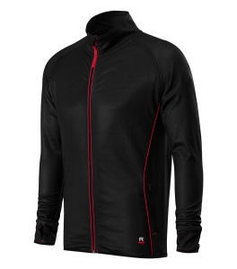 Bluza cu fermoar si maneca lunga pentru barbati de culoare negru