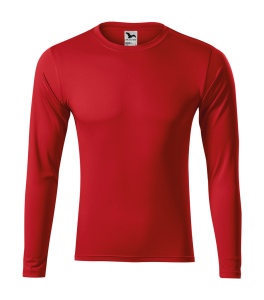 Bluza cu maneca lunga unisex de culoare rosu