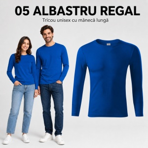 Bluză Tricou Unisex cu Mânecă Lungă Progress LS, 100% Bumbac, 150 g/m², Mărimi XS–3XL - Img 13