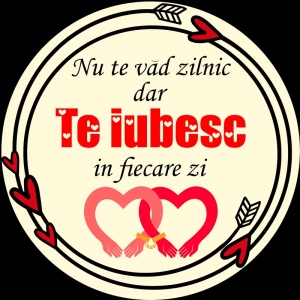 Breloc personalizat cu mesajul "Nu te vad zilnic, dar te iubesc în fiecare zi" - Img 3