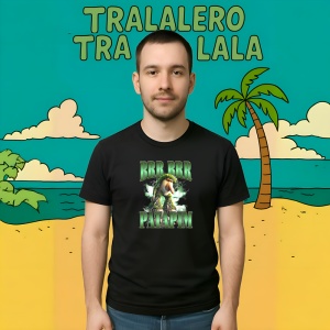 Brr Brr Patapim Green 2 ** Tricou Tralalero Tralala Copii | Dama | Barbat - Img 9