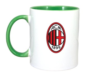 Cana AC Milan Italia , cu logoul stema echipei, Cadoul Perfect - Img 3