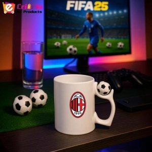 Cana AC Milan Italia , cu logoul stema echipei, Cadoul Perfect - Img 11