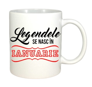 Cana alba personalizata cu textul Legendele se nasc in - Img 12