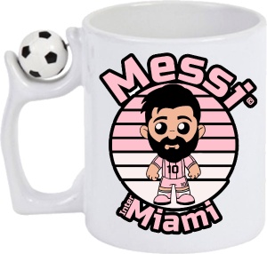 Cana Antistres Personalizată cu jucatorul de fotbal Lionel Messi Avatar Inter Miami - Img 3