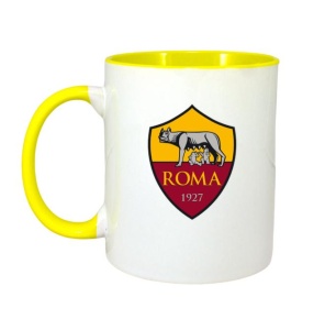 Cana AS Roma Italia , cu logoul stema echipei, Cadoul Perfect - Img 5