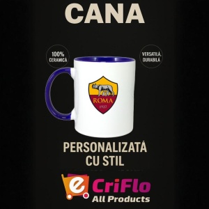Cana AS Roma Italia , cu logoul stema echipei, Cadoul Perfect - Img 25