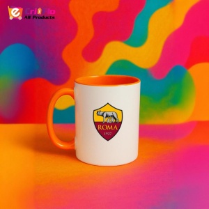 Cana AS Roma Italia , cu logoul stema echipei, Cadoul Perfect - Img 42