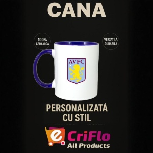 Cana Aston Villa Anglia , cu logoul stema echipei, Cadoul Perfect - Img 25
