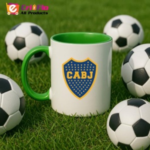 Cana Boca Juniors Argentina , cu logoul stema echipei, Cadoul Perfect - Img 23