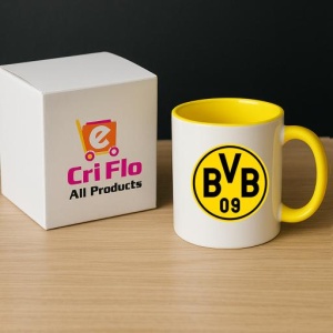Cana Borussia Dortmund Germania , cu logoul stema echipei, Cadoul Perfect - Img 29