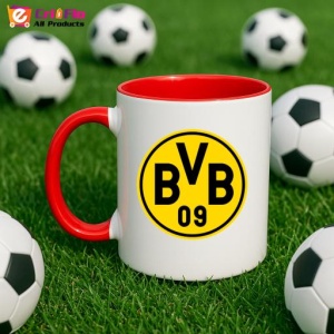 Cana Borussia Dortmund Germania , cu logoul stema echipei, Cadoul Perfect - Img 46