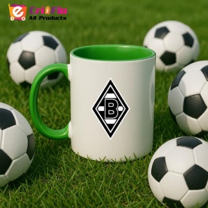 Cana Borussia Monchengladbach Germania , cu logoul stema echipei, Cadoul Perfect - Img 23