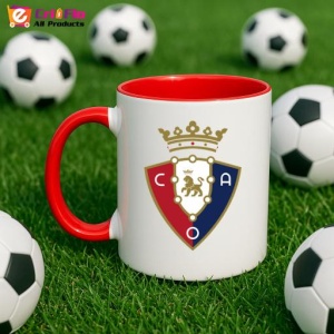 Cana CA Osasuna Spania , cu logoul stema echipei, Cadoul Perfect - Img 46