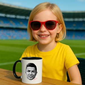 Cana cu fotbalistul Cristiano Ronaldo-Al-Nassr FC - Img 16
