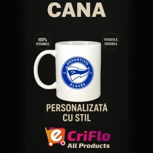Cana Deportivo Alaves Spania , cu logoul stema echipei, Cadoul Perfect - Img 15