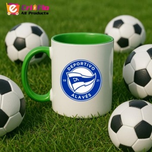 Cana Deportivo Alaves Spania , cu logoul stema echipei, Cadoul Perfect - Img 23