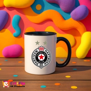 Cana FK Partizan Serbia , cu logoul stema echipei, Cadoul Perfect - Img 36