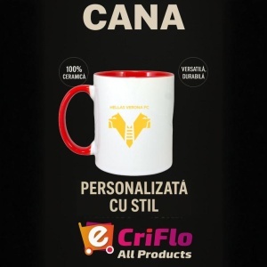 Cana Hellas Verona Italia , cu logoul stema echipei, Cadoul Perfect - Img 45