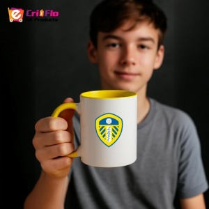Cana Leeds United F.C .Anglia , cu logoul stema echipei, Cadoul Perfect - Img 33