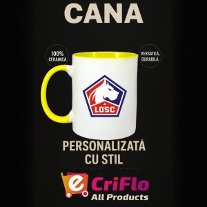 Cana Lille LOSC Franta , cu logoul stema echipei, Cadoul Perfect - Img 30