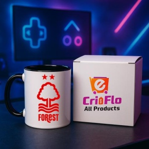 Cana Nottingham Forest FC Anglia , cu logoul stema echipei, Cadoul Perfect - Img 34