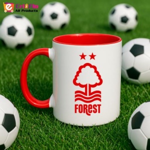 Cana Nottingham Forest FC Anglia , cu logoul stema echipei, Cadoul Perfect - Img 46