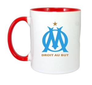 Cana Olympique de Marseille Franta , cu logoul stema echipei, Cadoul Perfect - Img 8