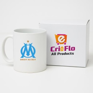 Cana Olympique de Marseille Franta , cu logoul stema echipei, Cadoul Perfect - Img 14
