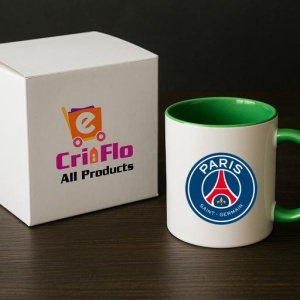 Cana Paris Saint Germain Franta , cu logoul stema echipei, Cadoul Perfect - Img 19