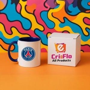 Cana Paris Saint Germain Franta , cu logoul stema echipei, Cadoul Perfect - Img 24