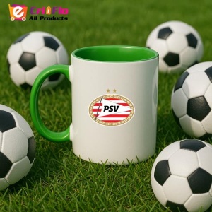 Cana PSV Eindhoven Olanda , cu logoul stema echipei, Cadoul Perfect - Img 23